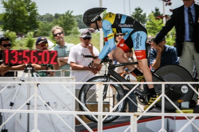 Cameron Cogburn (SmartStop) leaves the start house