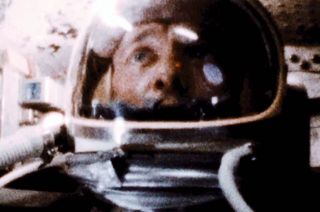 The first American astronaut in space Alan Shepard, as seen in the trailer for Christopher Nolan's