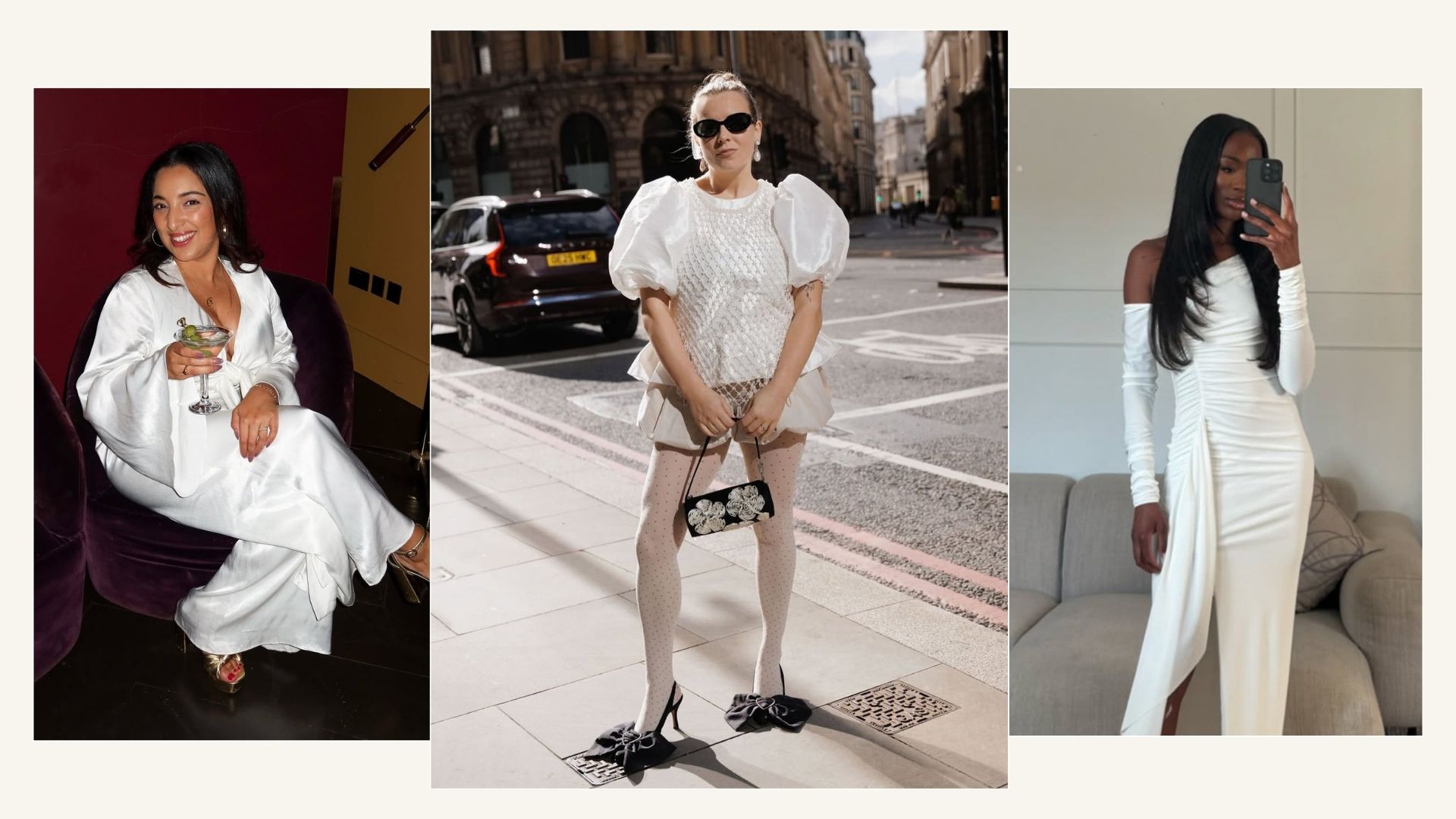 Influencers wearing white 
