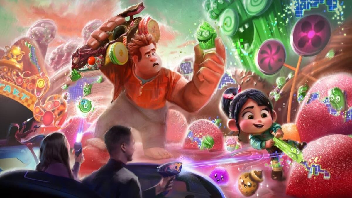 Tokyo Dsneyland Wreck-It ralph attraction concept art