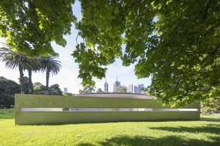 MPavilion 10 by Tadao Ando seen from the ground