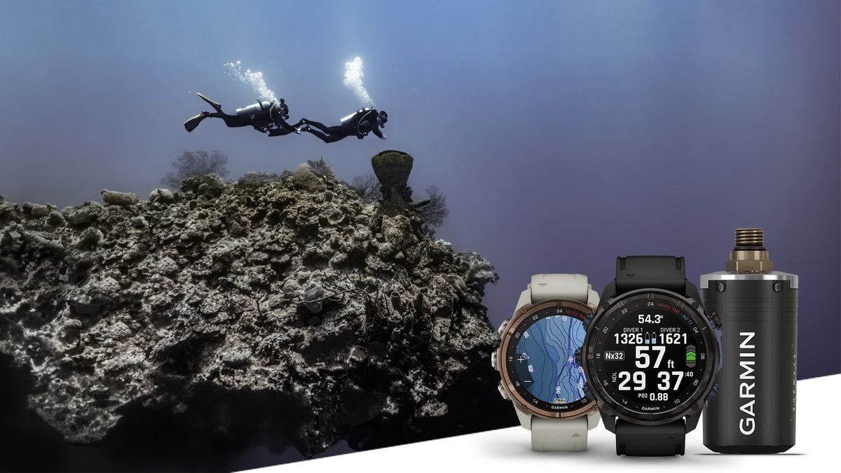 Garmin Descent Mk3 watches and T2 transceiver