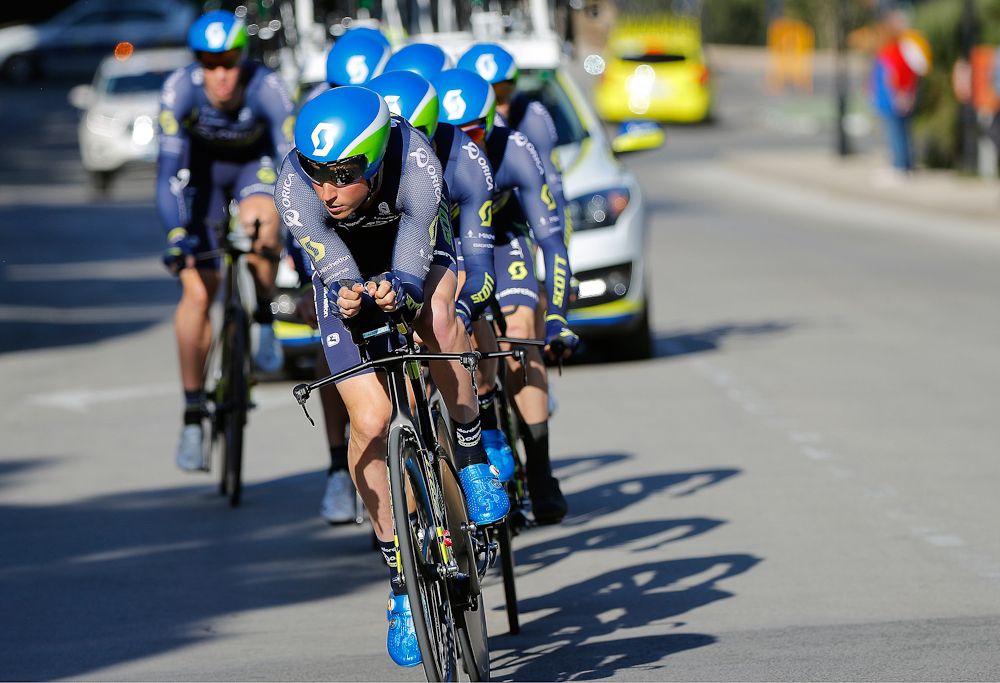 Orica-Scott on course for the opening time trial in Valencia
