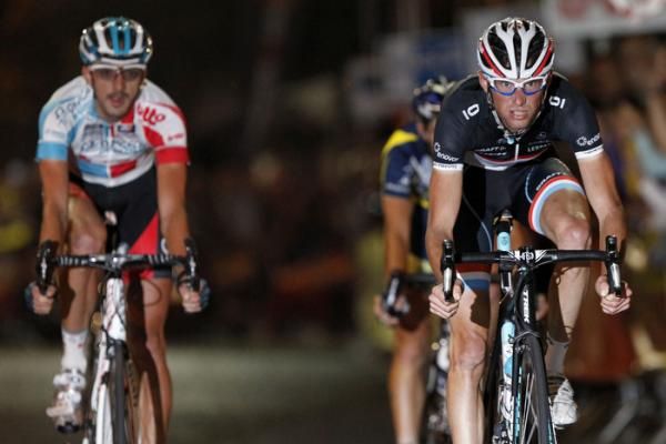Schleck has a dig on the front