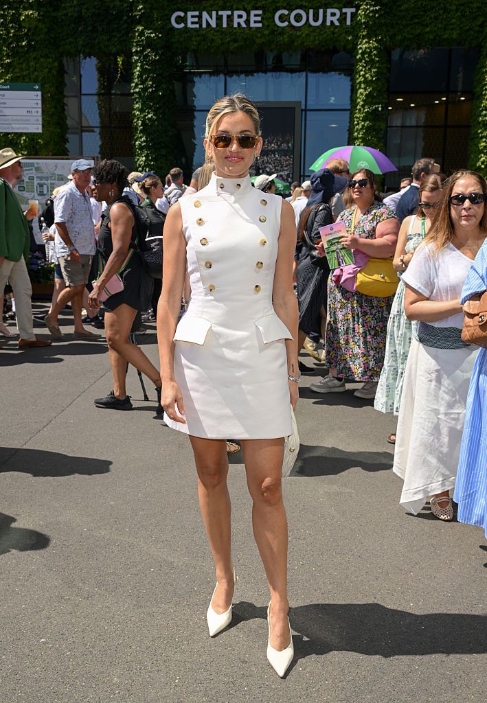 Ashley Roberts attends day one of the 2026 Wimbledon Tennis Championships at the All England Lawn Tennis and Croquet Club on June 29, 2026 in London, England. (Photo by Karwai Tang/WireImage)