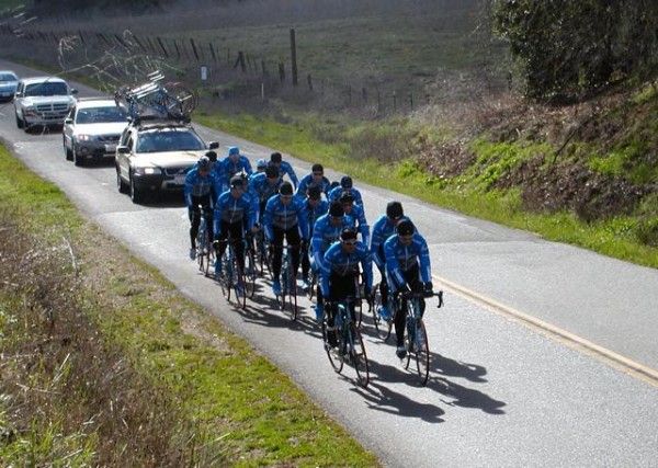 Pesky bikes, holding up the traffic.