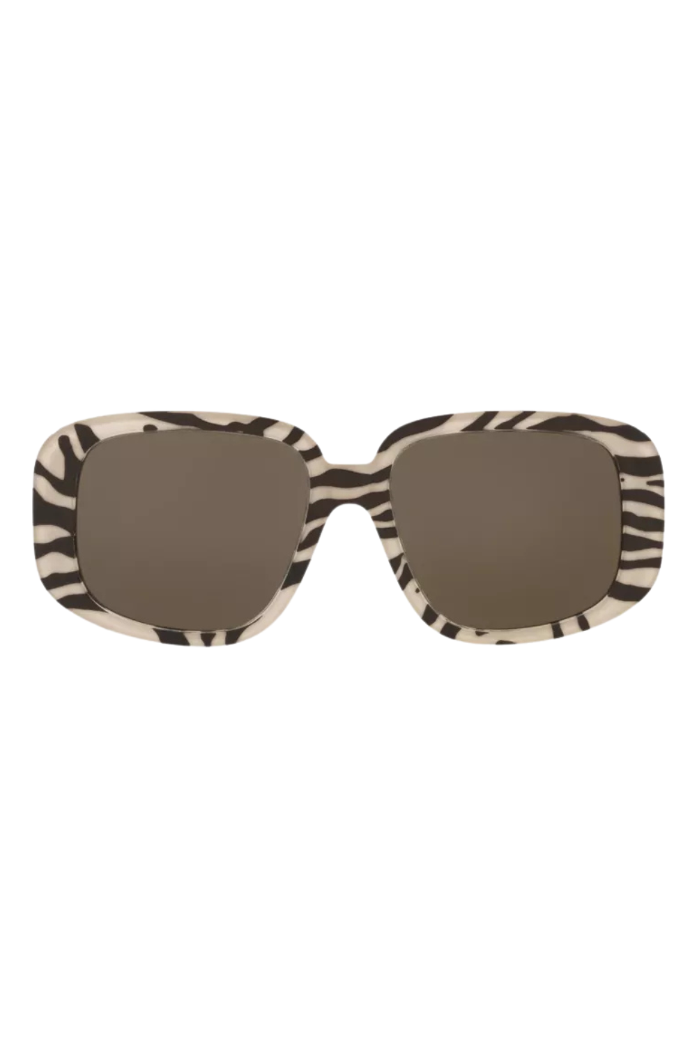 Cl40299u Square-Frame Zebra-Print Acetate Sunglasses