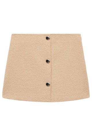 Mango Button detail miniskirt