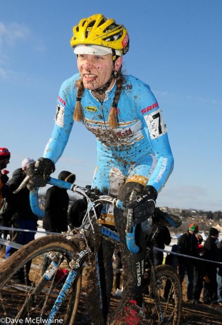 Mo Bruno-Roy (Bob's Red Mill-Seven) climbing with two laps to go