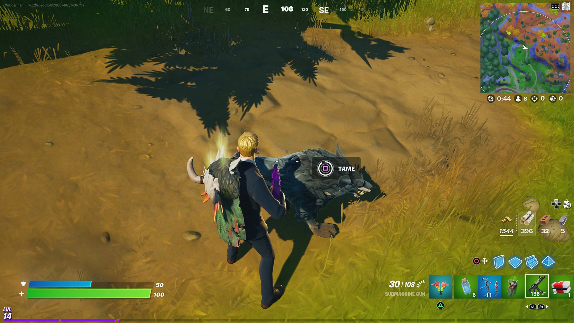 Fortnite wolves how to tame