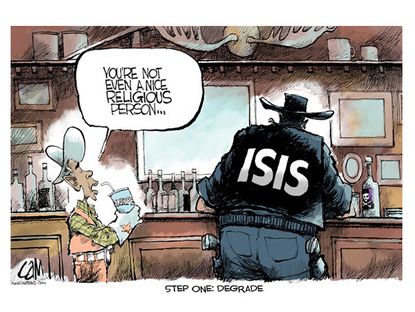 Obama cartoon politics world ISIS