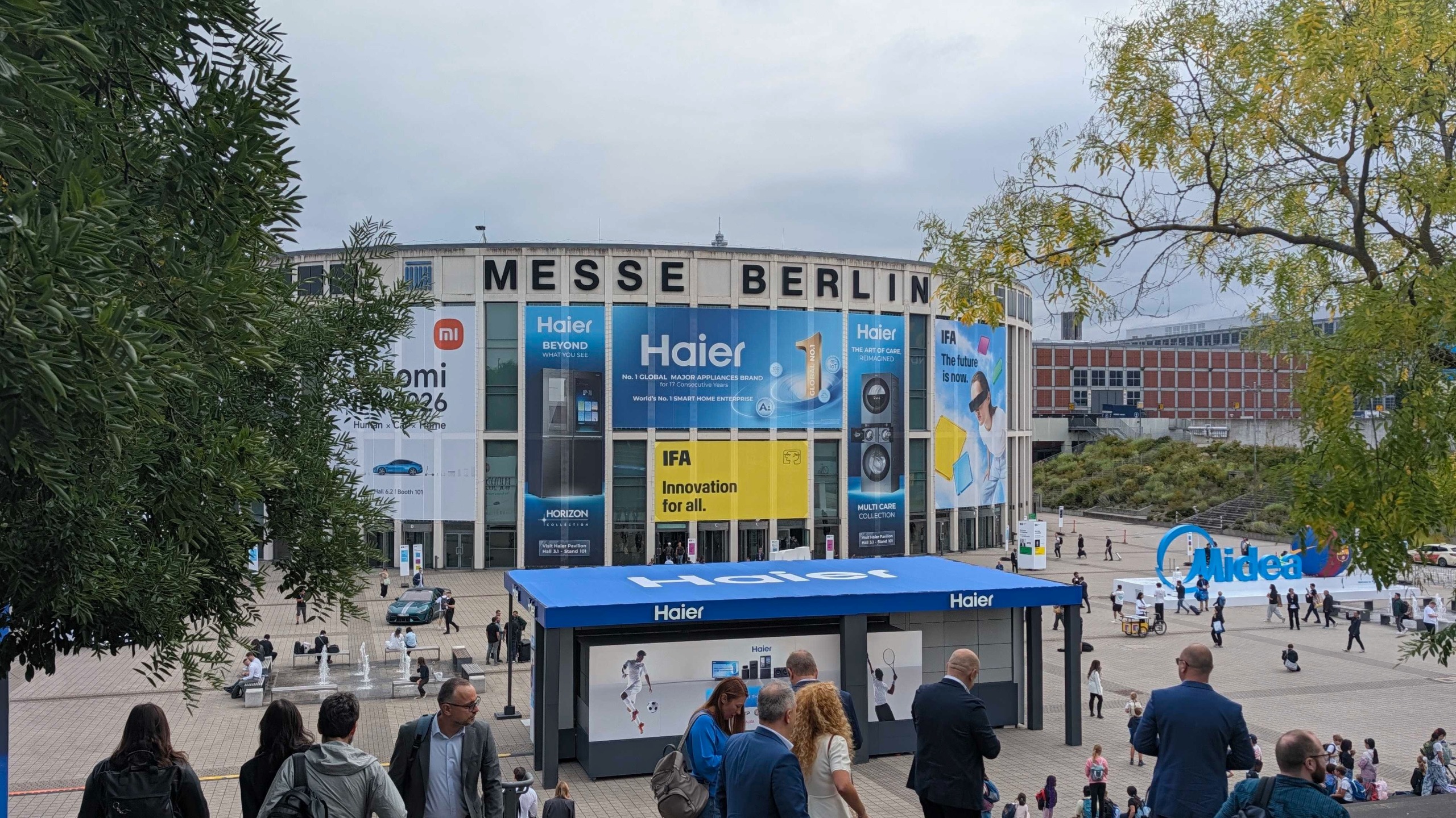 An exterior shot of the Messe Berlin centre during IFA 2026.