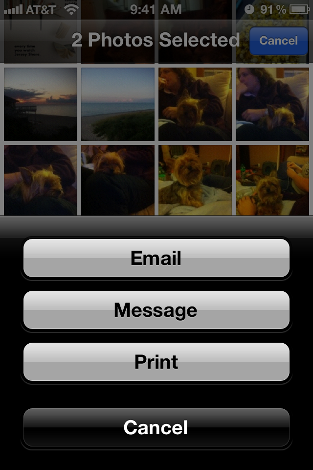 how to send multiple photos in text message on iphone from gallery