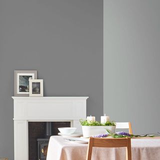 living room with grey wilko paint