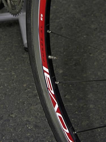Material is milled away in between the spokes to shave a few grams.