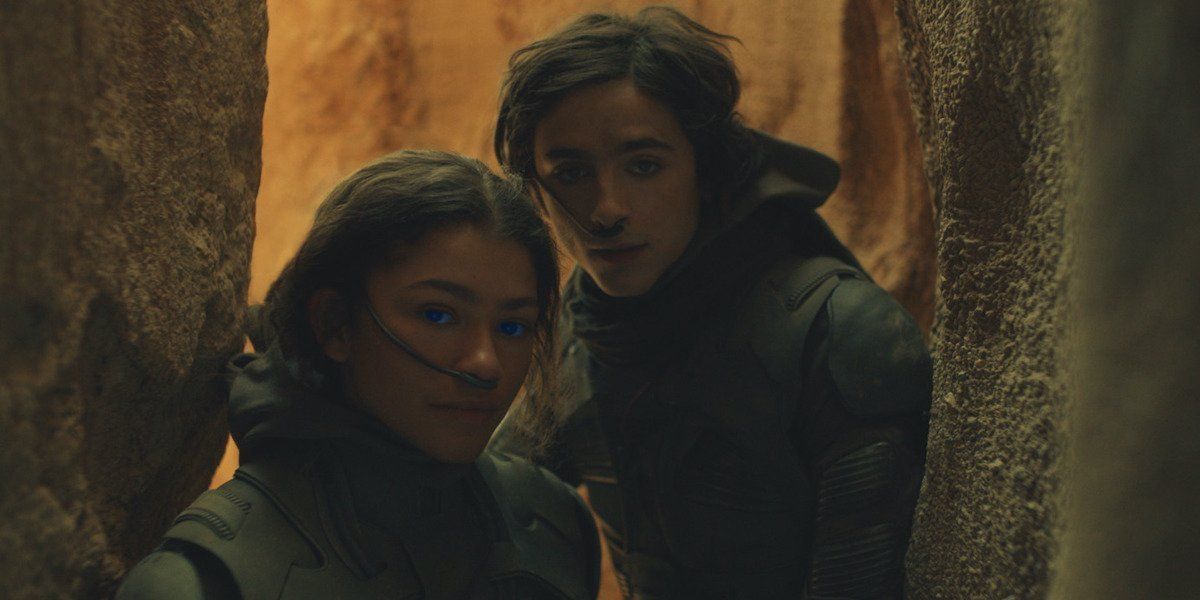 Zendaya and Timothee Chalamet in Dune