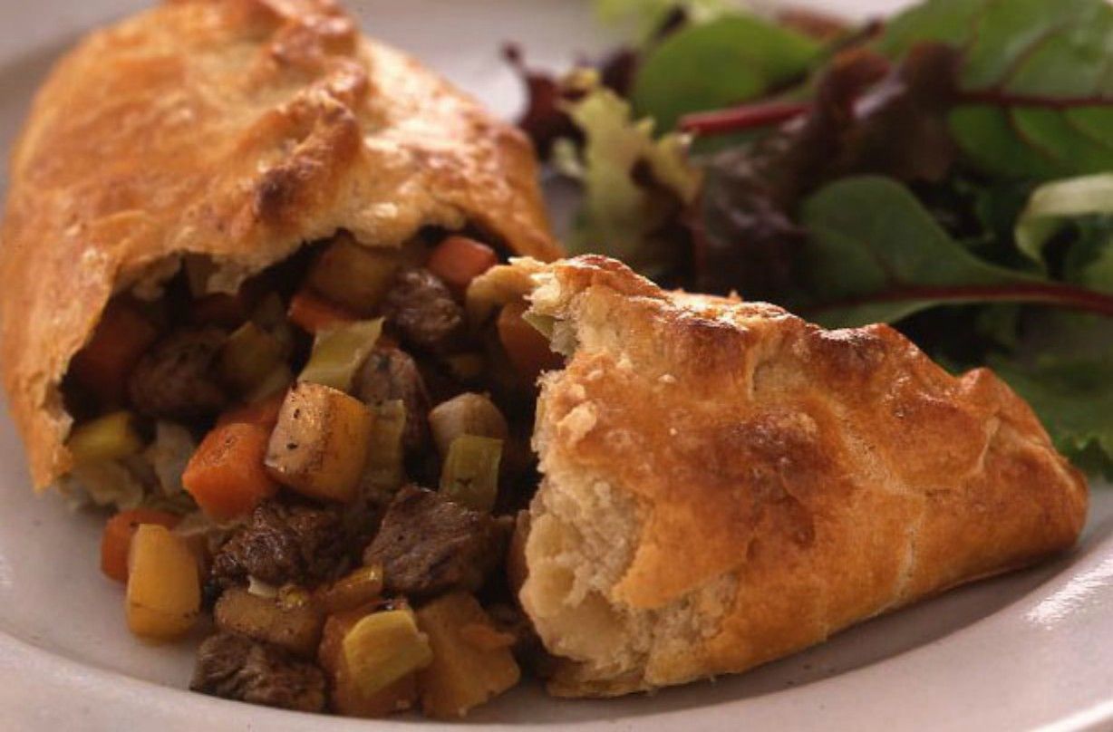 Steak and vegetable pasties