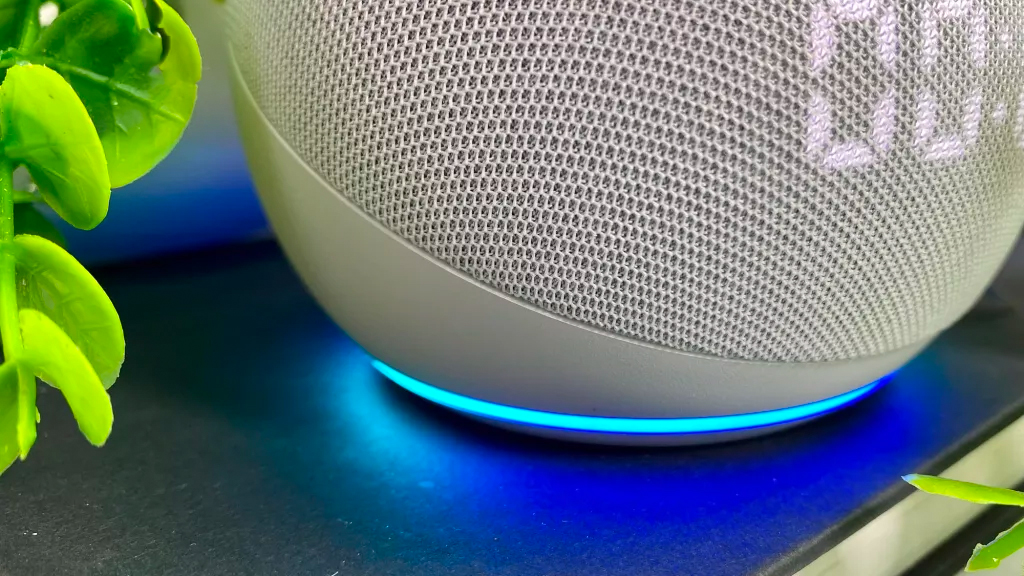 Amazon Echo Dot with clock