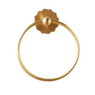 A brass towel ring