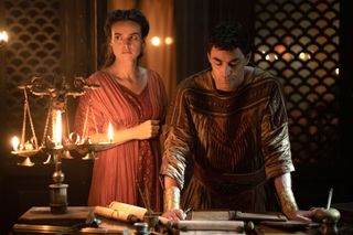 Domina season 2 again stars Kasia Smutniak and Matthew McNulty who return as Livia Drusilla and Gaius.