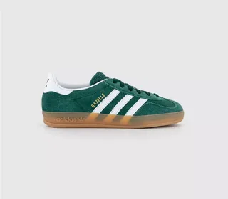 Adidas Gazelle Indoor Trainers Collegiate Green Green White Gum - Women's Trainers