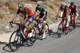 Vincenzo Nibali (Bahrain-Merida) leading the chase