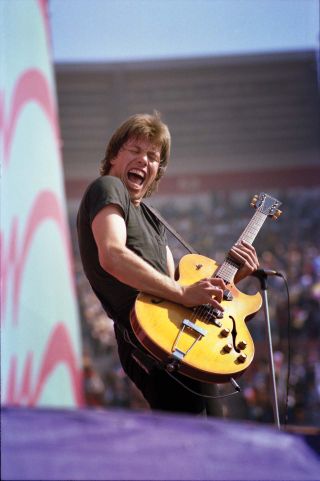 Satisfaction: Thorogood supporting the Rolling Stones at Candlestick Park in San Francisco on October 17, 1981.