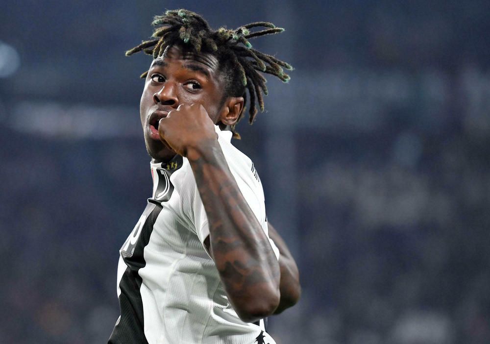 Juventus striker Moise Kean stands defiant in face of ...