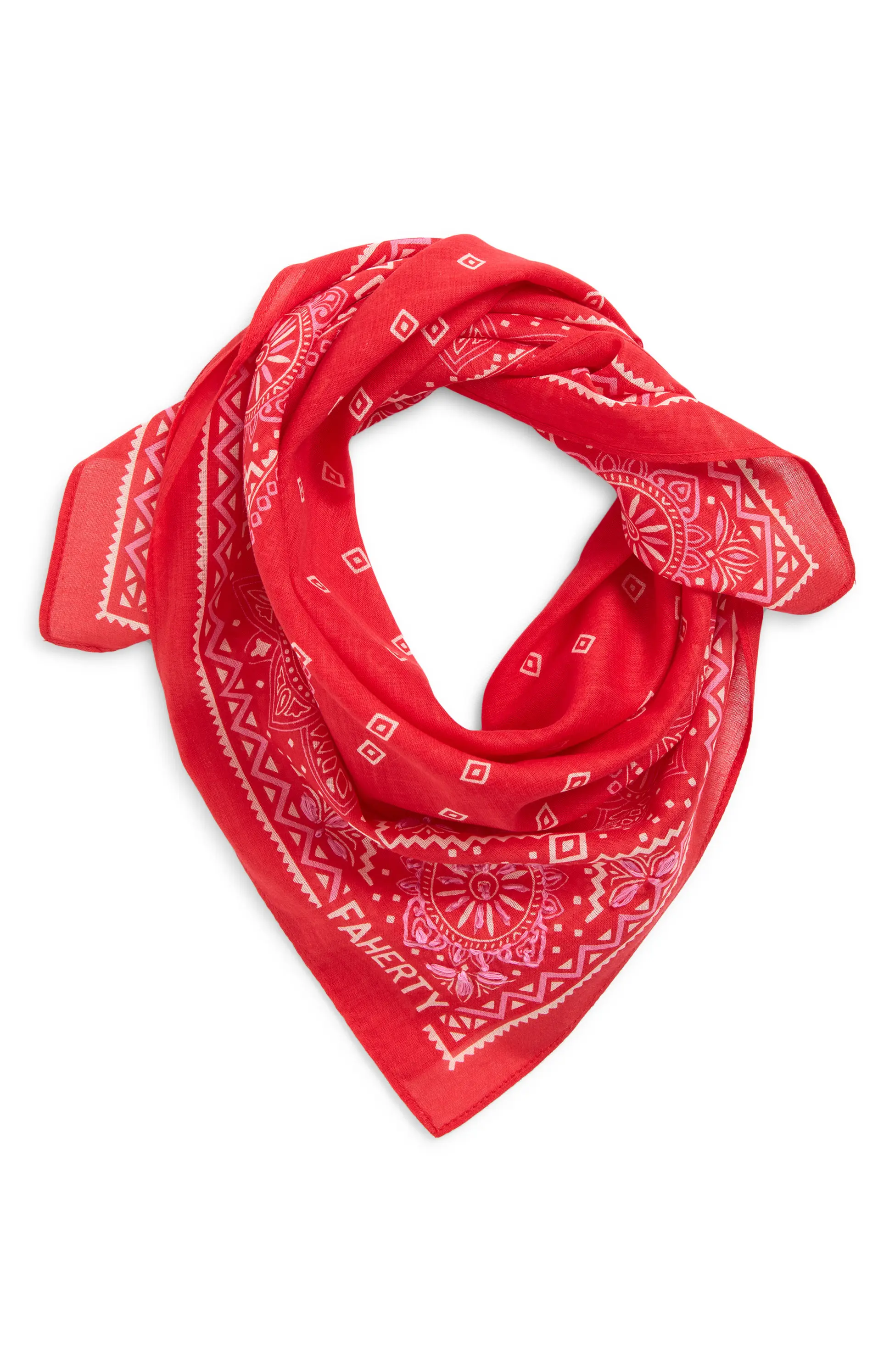 Faherty, Star Geo Organic Cotton Bandana
