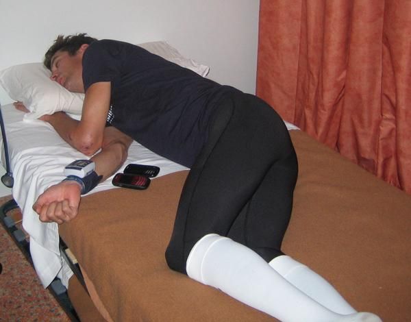 David Millar mid nap