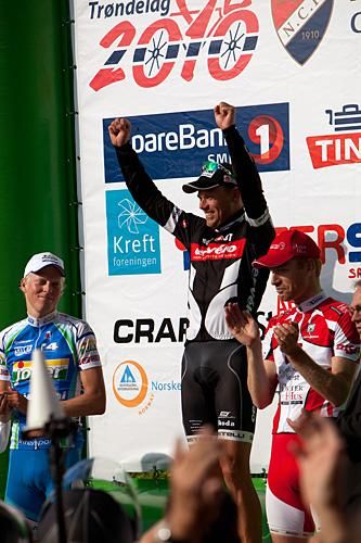 Cervelo TestTeam sprinter Thor Hushovd is the new Norwegian national champion.