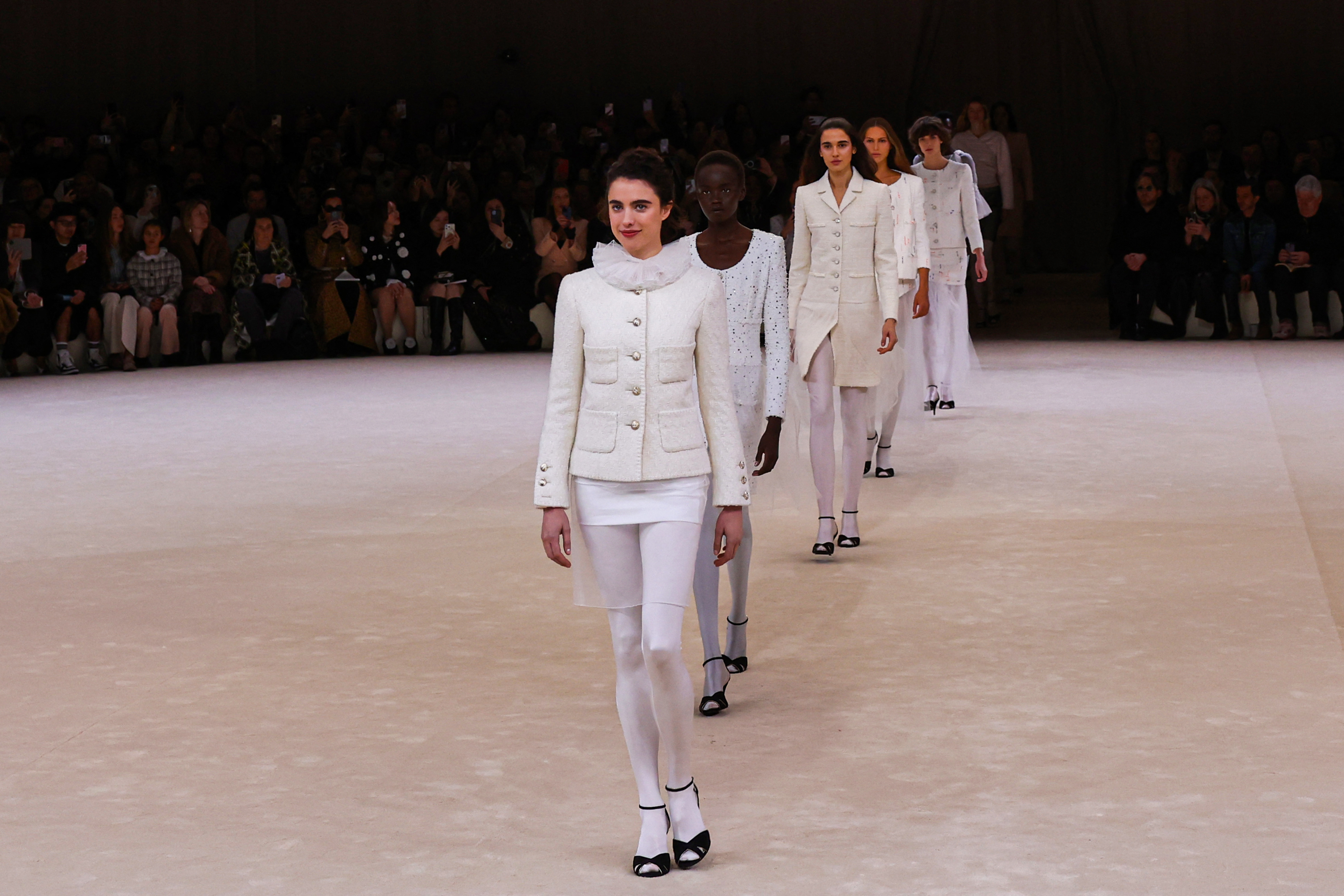 Chanel's spring couture show is a button-inspired ballet on the