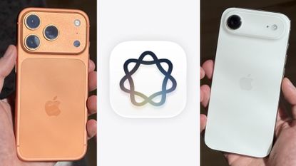 The iPhone 17 Pro and iPhone Air being held in-between the AFM Core Advanced logo