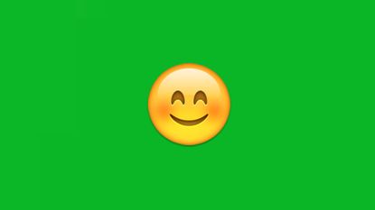 Apple smile emoji