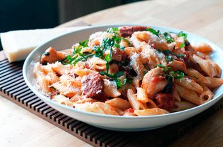 Chicken and chorizo pasta