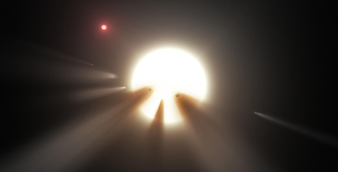 Comets Around A Distant Star