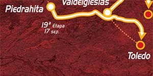 2010 Vuelta a España stage 19 map