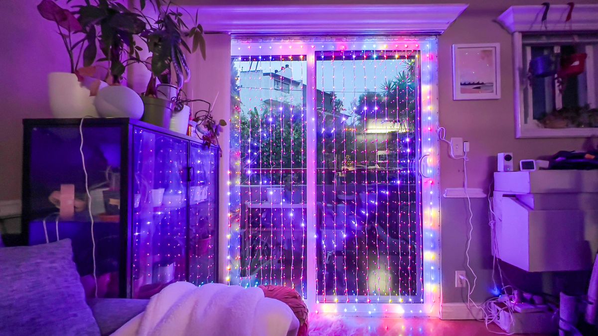 Govee Curtain Lights during author's testing