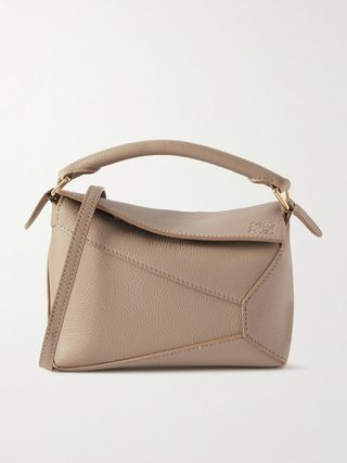 Puzzle Mini Textured-Leather Shoulder Bag