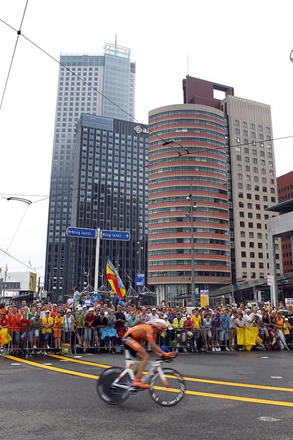 The crowds in Rotterdam were out en force.