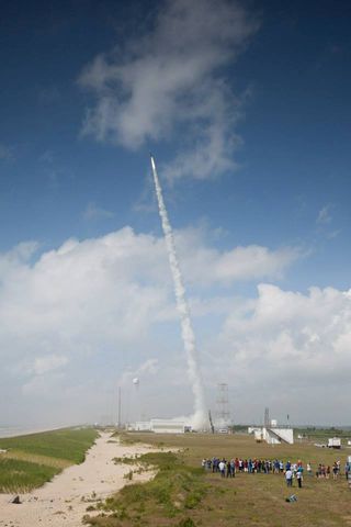 Dual Rocket Launch From Wallops