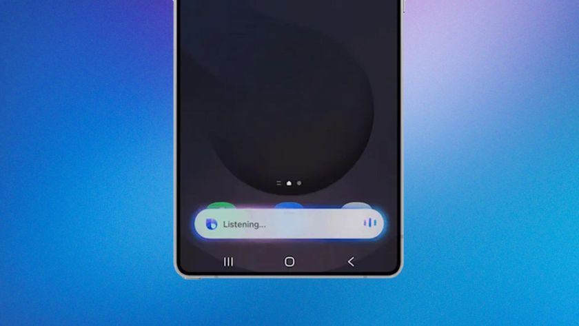Samsung Bixby on a blue gradient background