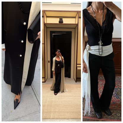 collage of Alexis Badiyi New York Fashion Week photo diary