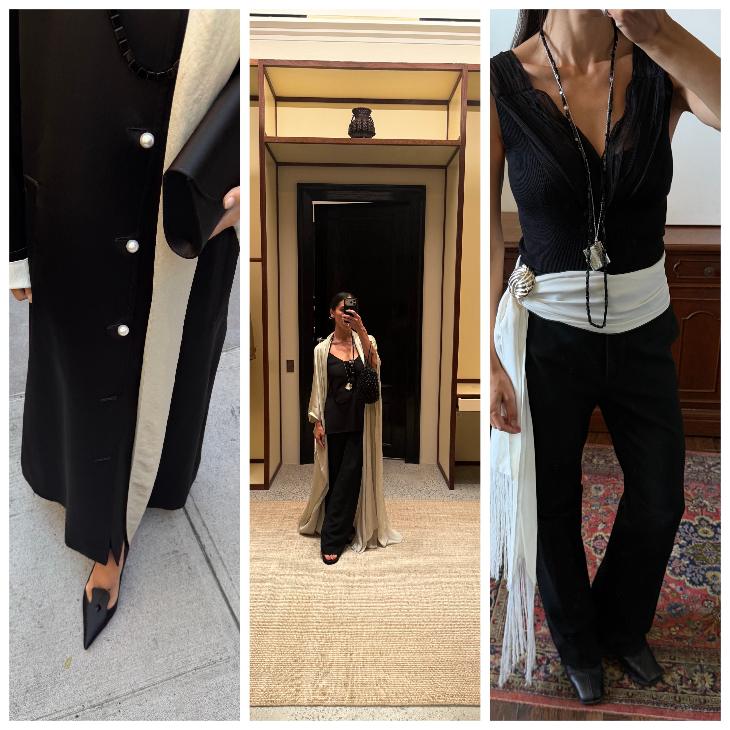 collage of Alexis Badiyi New York Fashion Week photo diary