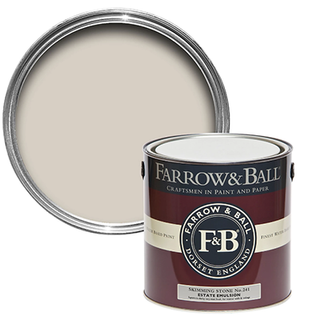 Farrow & Ball skimming stone paint can 