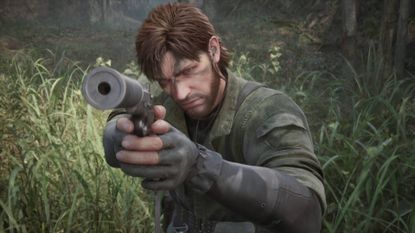 Metal Gear Solid Delta: Snake Eater snake aiming pistol