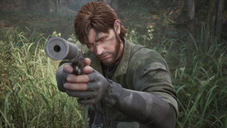 Metal Gear Solid Delta: Snake Eater snake aiming pistol