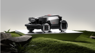 Promotional image of the Roborock RockMow Z1 mower