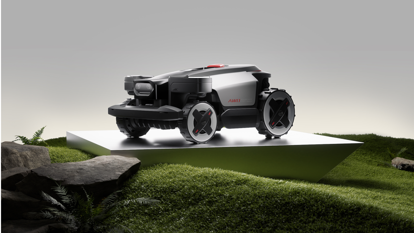 Promotional image of the Roborock RockMow Z1 mower