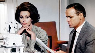 Sophia Loren and Marlon Brando